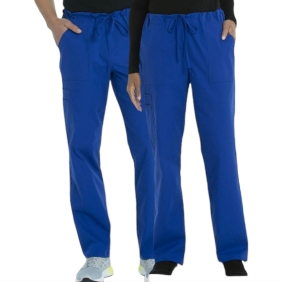 SCRUBSTAR Unisex Solid Drawstring Pant WM01B082 Electric Blue 3XL New - Picture 1 of 9